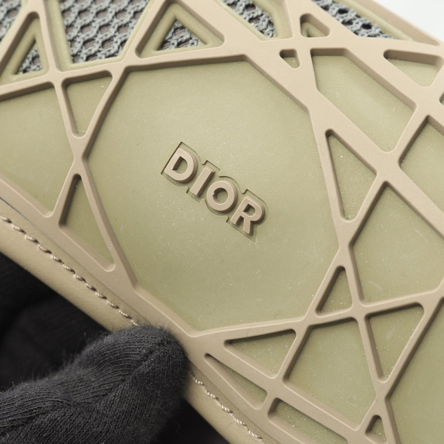 SADDLE サドル ボディバッグ ナイロン レザー ラバー グレー グレーベージュ メッシュ クリスチャンディオール バッグ Christian Dior