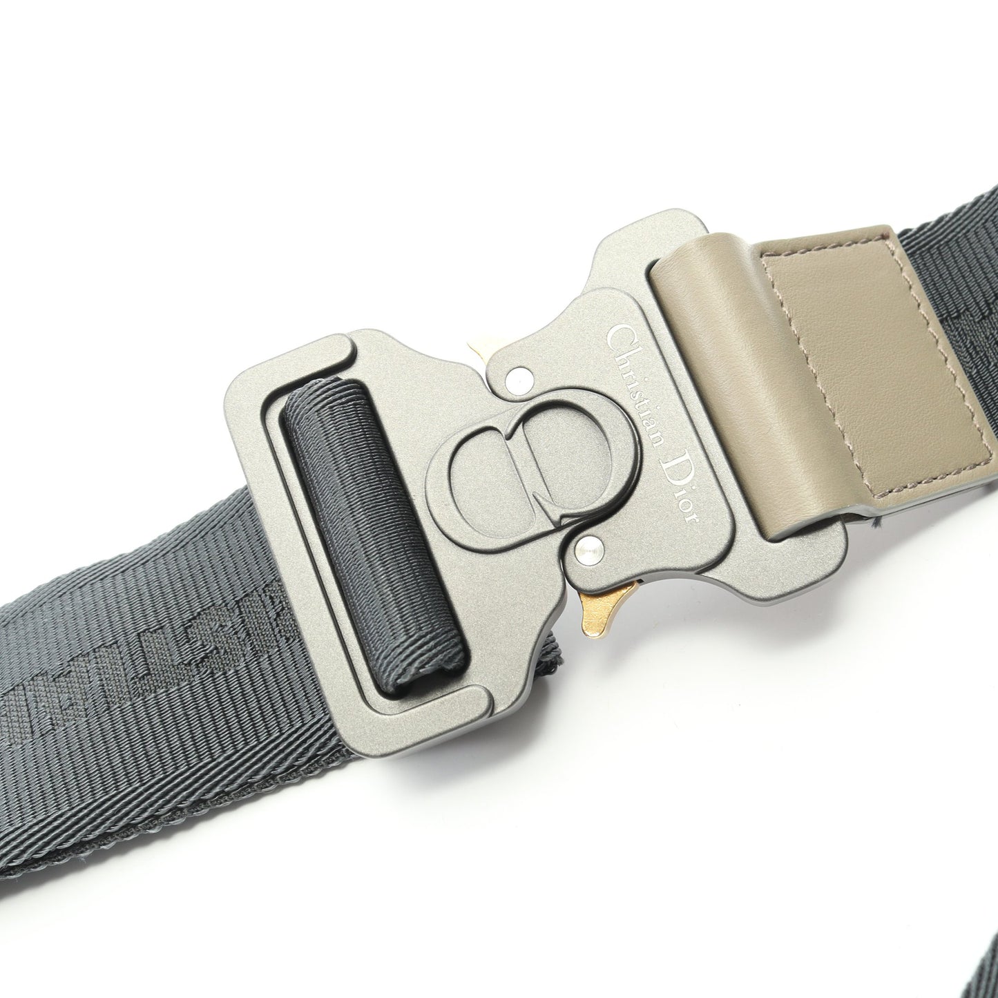 SADDLE サドル ボディバッグ ナイロン レザー ラバー グレー グレーベージュ メッシュ クリスチャンディオール バッグ Christian Dior
