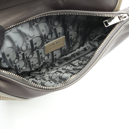 SADDLE サドル ボディバッグ ナイロン レザー ラバー グレー グレーベージュ メッシュ クリスチャンディオール バッグ Christian Dior