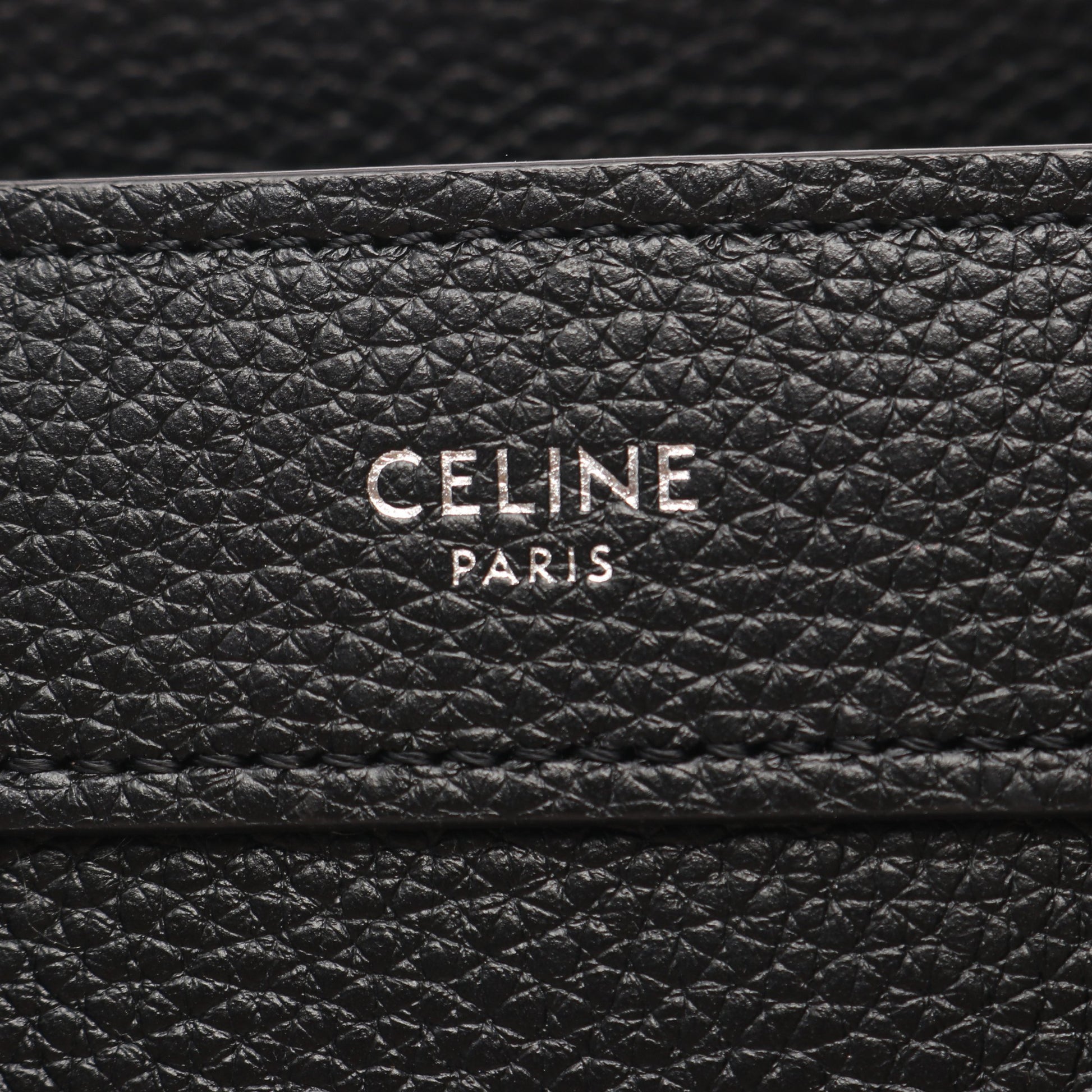 ラゲージ ナノショッパー ハンドバッグ レザー ブラック 2WAY セリーヌ バッグ CELINE