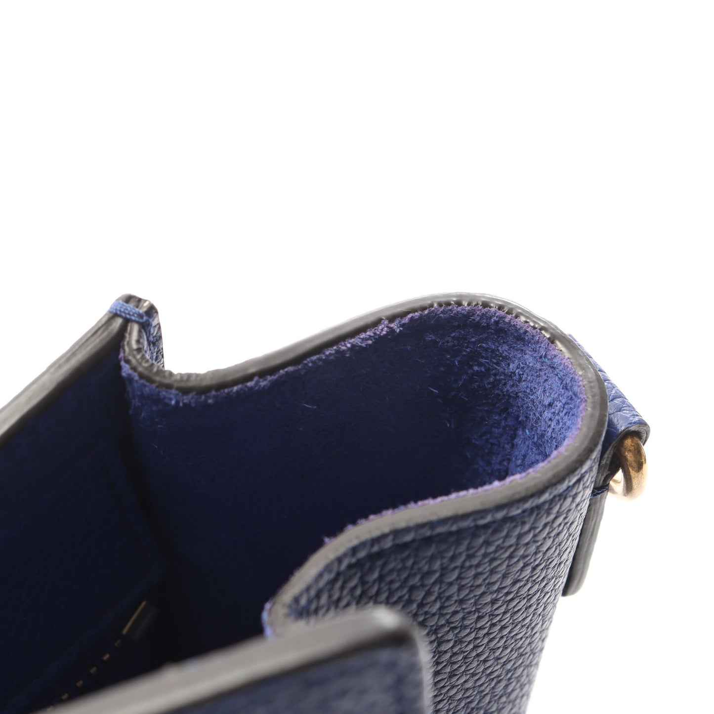 ラゲージ ナノショッパー ハンドバッグ レザー ブルー 2WAY セリーヌ バッグ CELINE