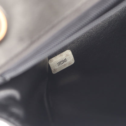 マトラッセ チェーンショルダーバッグ ラムスキン ブラック ゴールド金具 シャネル バッグ CHANEL