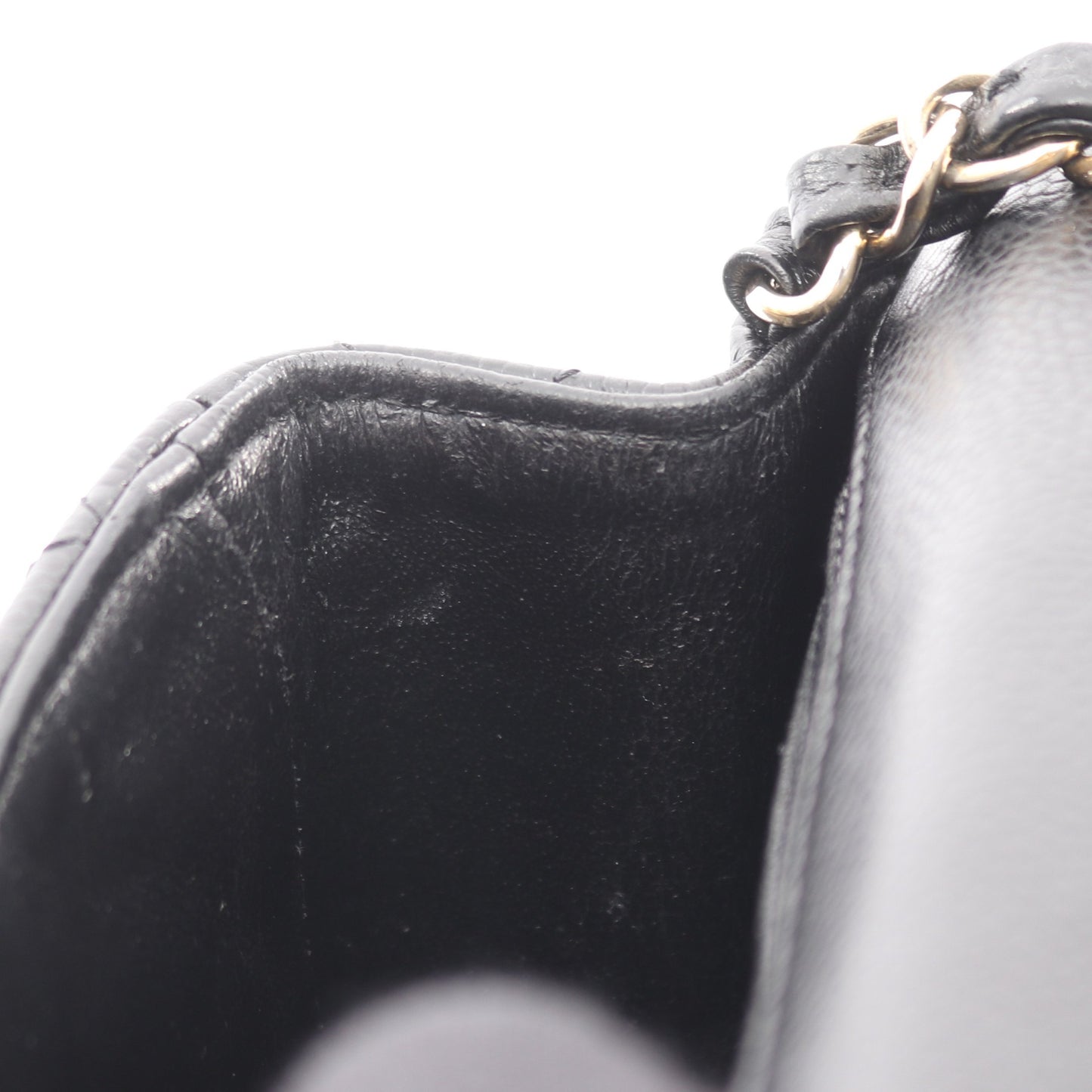 ミニマトラッセ チェーンショルダーバッグ キャビアスキン ブラック ゴールド金具 シャネル バッグ CHANEL