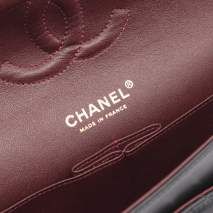 マトラッセ Wフラップ Wチェーンショルダーバッグ ラムスキン ブラック ゴールド金具 シャネル バッグ CHANEL