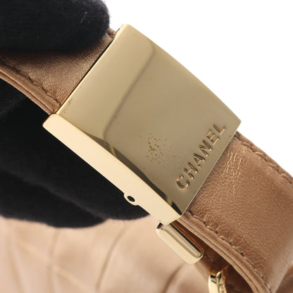 チョコバー ワンショルダーバッグ レザー シャンパンゴールド ゴールド金具 シャネル バッグ CHANEL