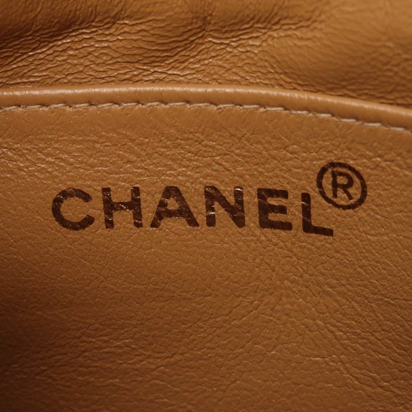 ミニマトラッセ チェーンショルダーバッグ ラムスキン ベージュ ゴールド金具 シャネル バッグ CHANEL
