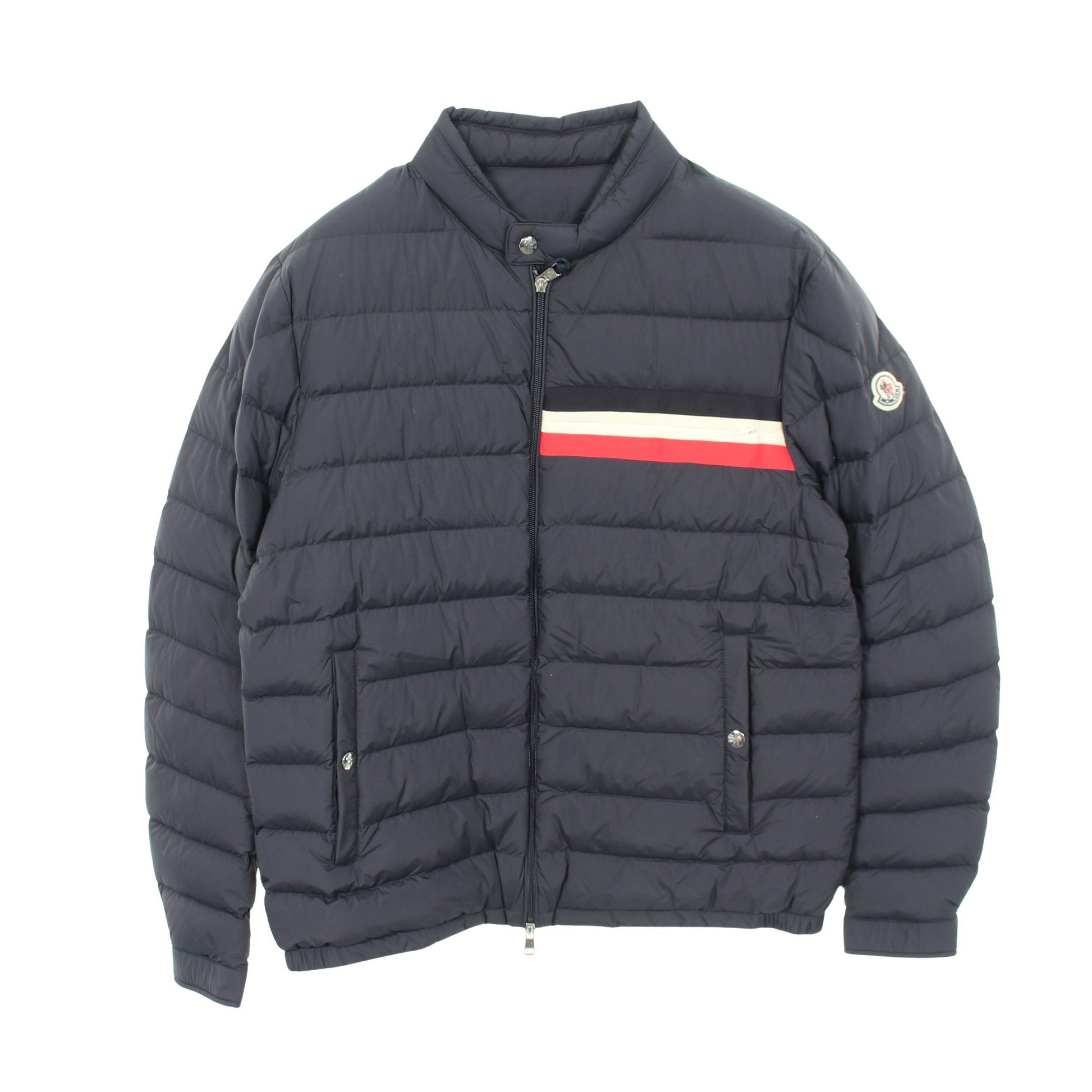 YERES ダウンジャケット スタンドカラー ナイロン ネイビー モンクレール アウター MONCLER