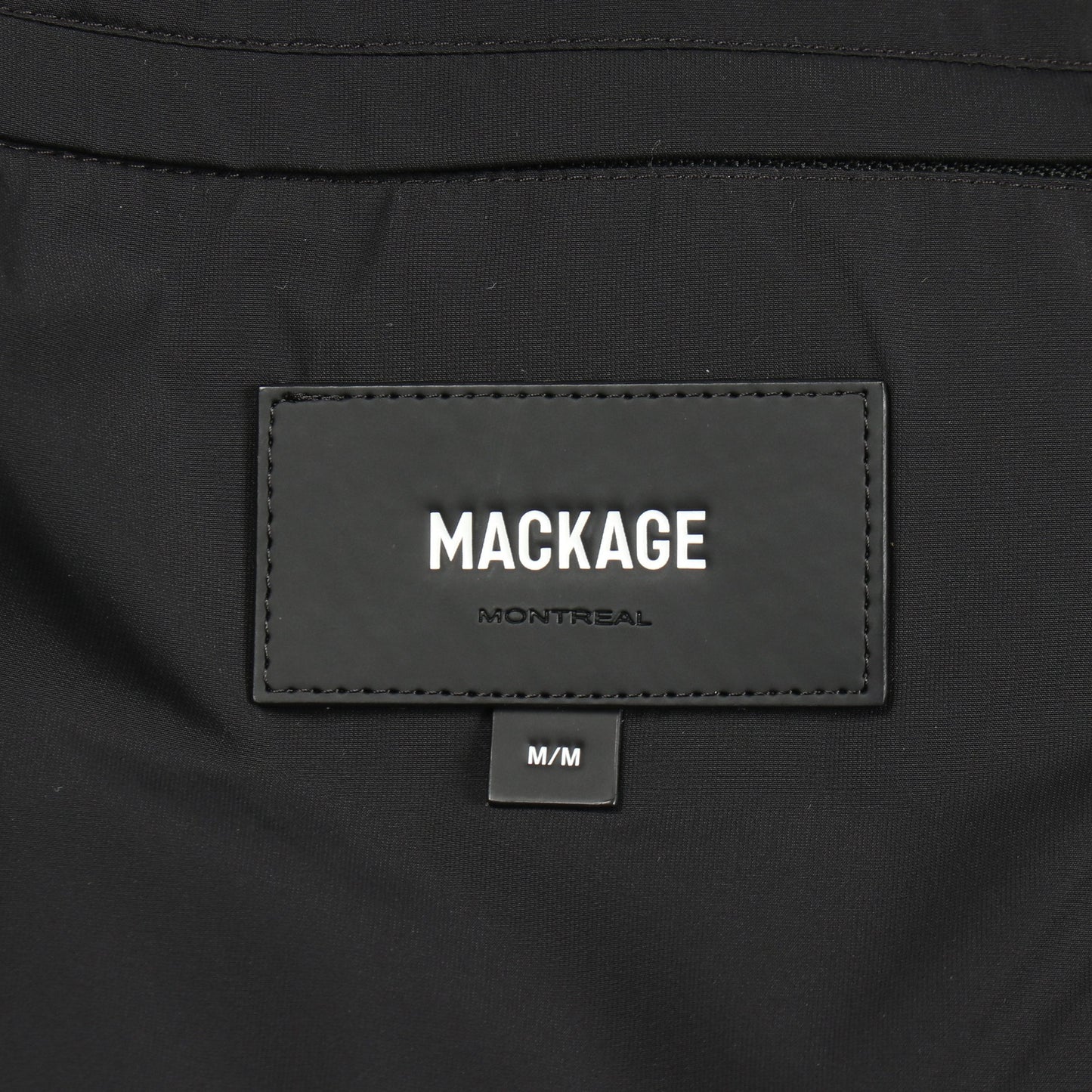 LILIBETH ミックス シアリング 切替 ダウンジャケット ナイロン レザー ブラック オフホワイト マッカージュ アウター Mackage