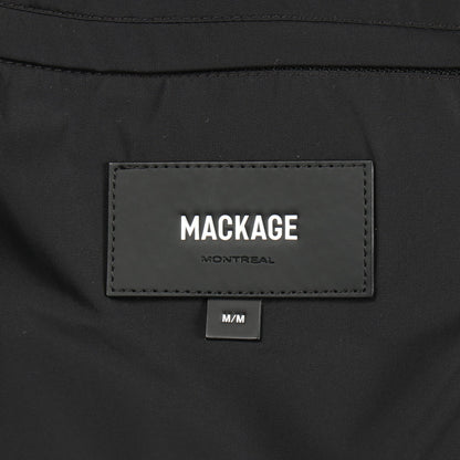 LILIBETH ミックス シアリング 切替 ダウンジャケット ナイロン レザー ブラック オフホワイト マッカージュ アウター Mackage