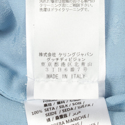 ツイード ノーカラージャケット レーヨン ナイロン ピンク レッド ブルー グッチ アウター GUCCI