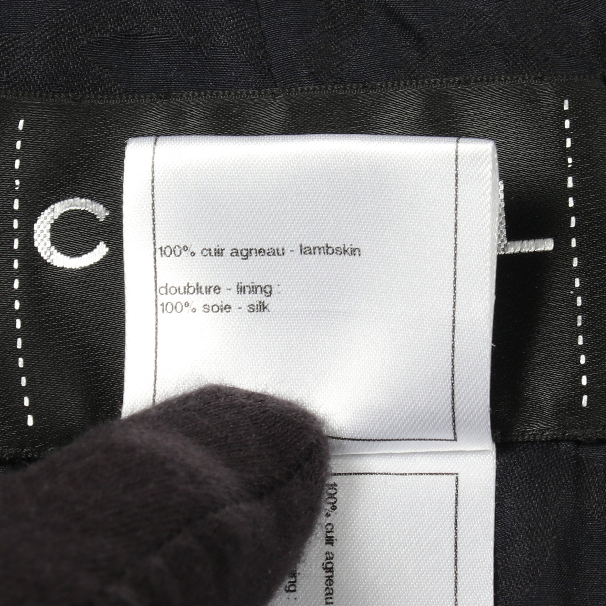 ココマーク フェイクパールボタン レザージャケット レザー ブラック シャネル アウター CHANEL