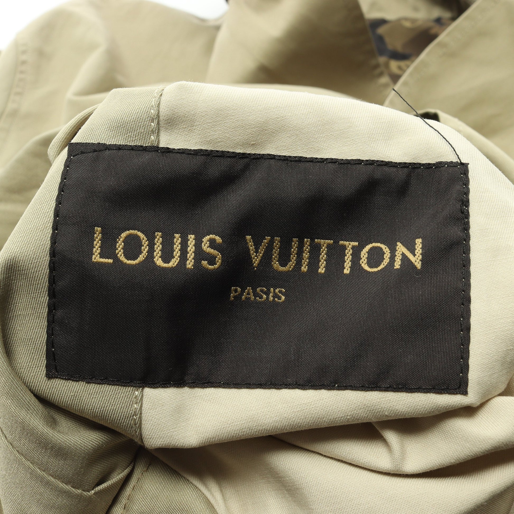 LOUIS VUITTON × Supreme カモモノグラム コート コットン カーキベージュ カーキグリーン マルチカラー リバーシブル ルイヴィトン アウター LOUIS VUITTON