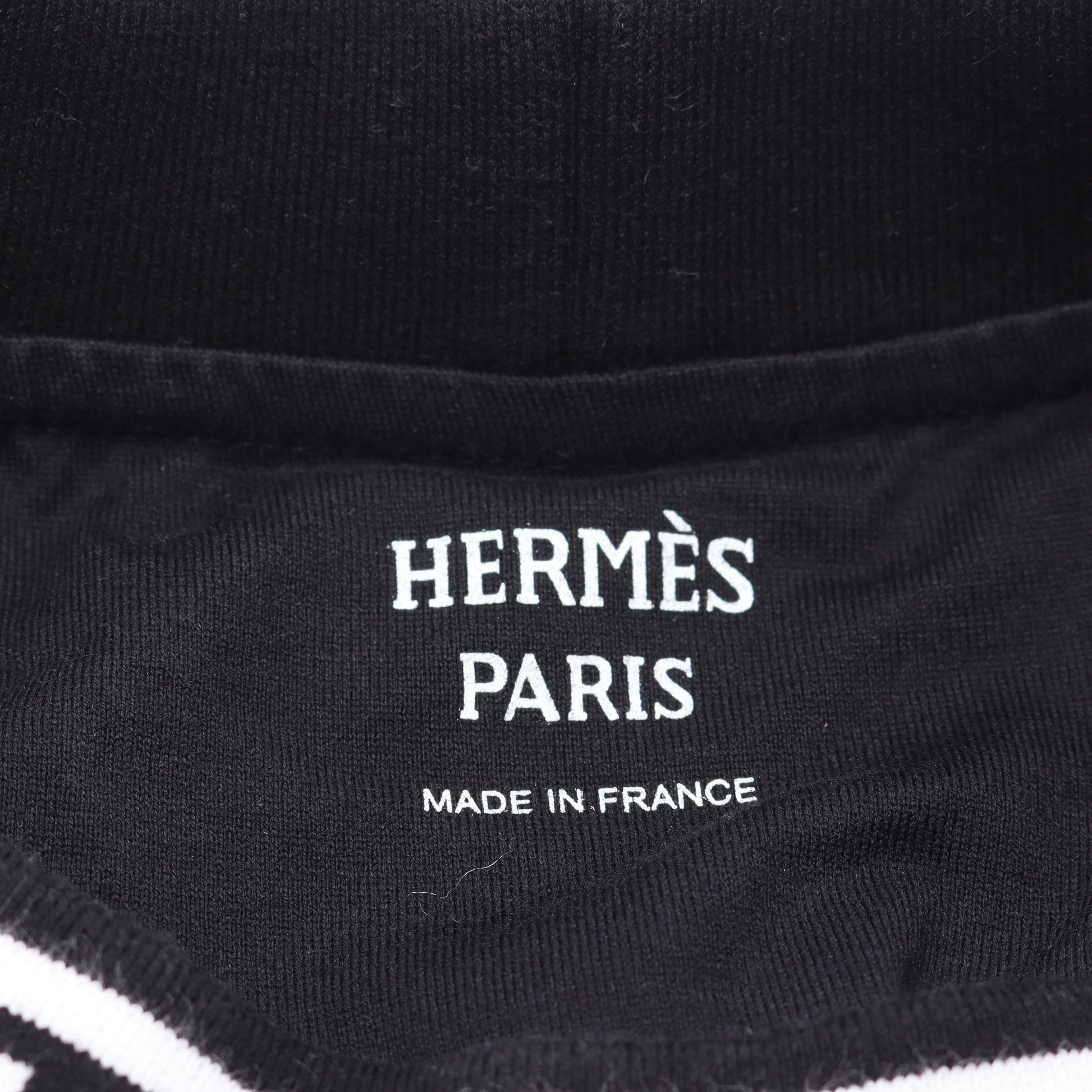 シェーヌダンクル ワンピース 半袖 コットン ブラック エルメス ワンピース HERMES