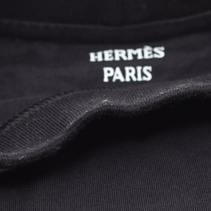 シェーヌダンクル ワンピース 半袖 コットン ブラック エルメス ワンピース HERMES