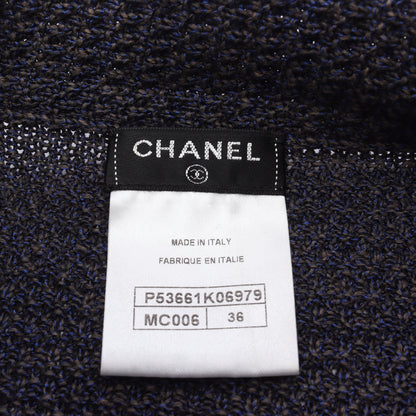 ココマークボタン カーディガン ボウタイ ペーパー コットン シルク ネイビー レッド アイボリー シャネル トップス CHANEL