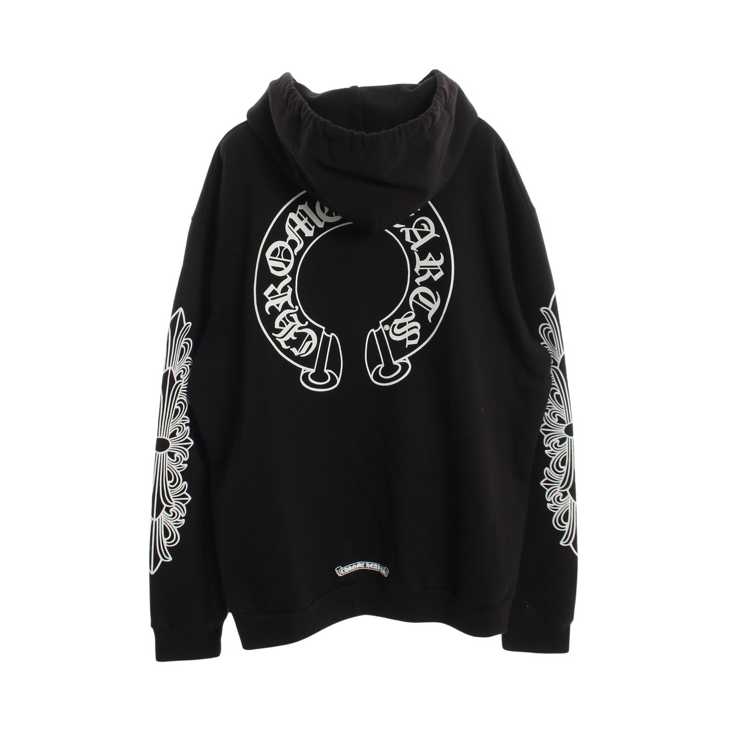 ホースシュー プルオーバーパーカー バックプリント コットン ブラック クロムハーツ トップス Chrome Hearts