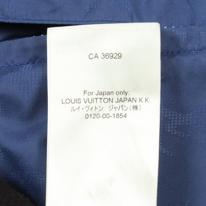 LV × YK モノグラム フェイス ブルゾン ナイロン ブルー マルチカラー フード付き 草間彌生 ルイヴィトン アウター LOUIS VUITTON