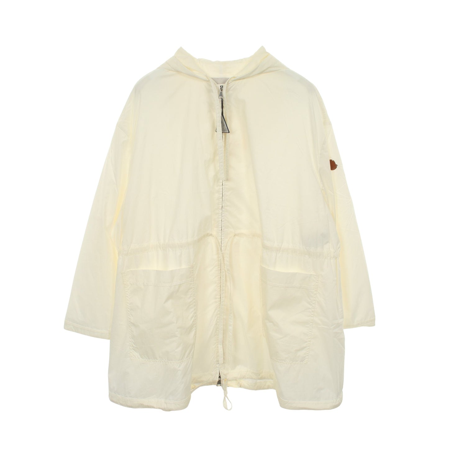 SUIR マウンテンパーカー ナイロン オフホワイト フード付き モンクレール アウター MONCLER
