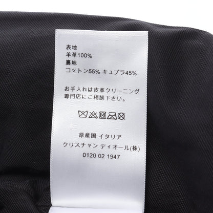 ジップアップ ベスト レザー ブラック クリスチャンディオール トップス Christian Dior