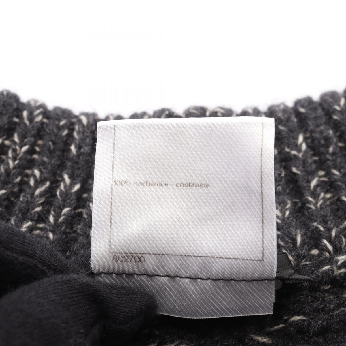 ココマークボタン ニット コート カシミヤ ダークグレー ホワイト シャネル アウター CHANEL