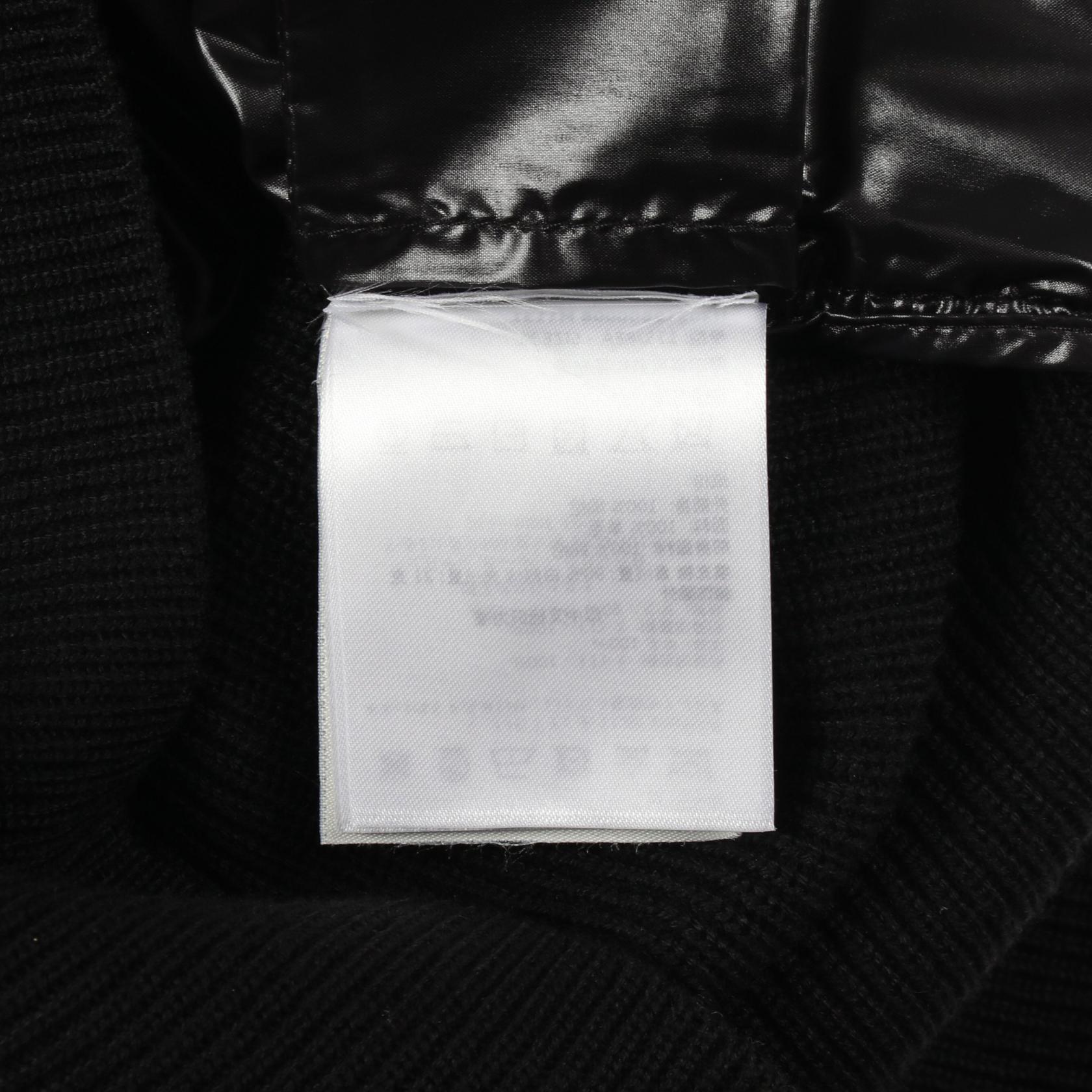 カーディガン ダウンジャケット ウール ブラック 切替 モンクレール アウター MONCLER