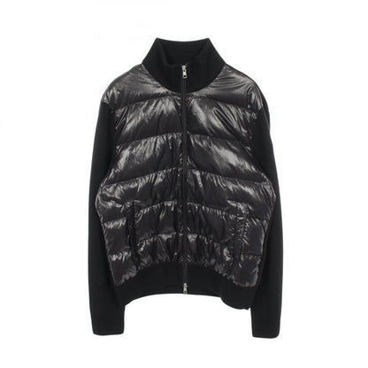 カーディガン ダウンジャケット ウール ブラック 切替 モンクレール アウター MONCLER