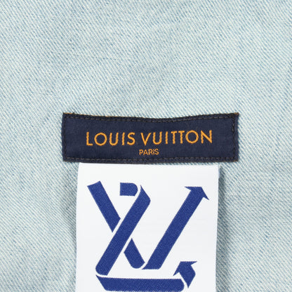 ショートスリーブ デニムシャツ ジャケット 半袖 コットン ライトブルー ルイヴィトン アウター LOUIS VUITTON