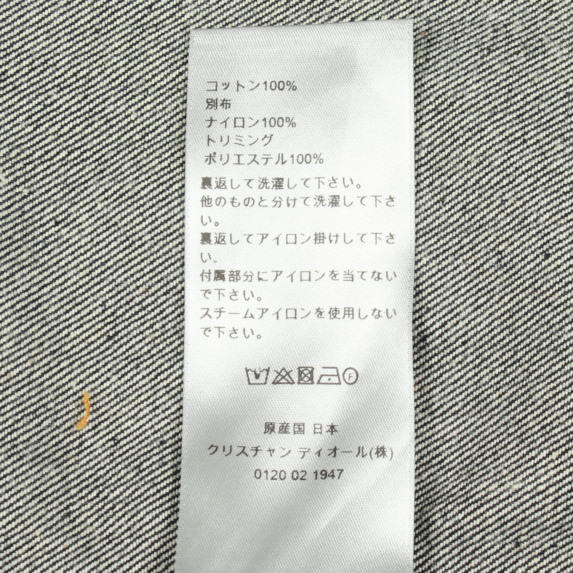 Christian Dior × sacai デニムジャケット コットン インディゴブルー クリスチャンディオール アウター Christian Dior
