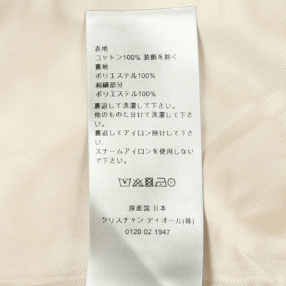 DIOR × Denim Tears ジップアップ デニムジャケット バックロゴ コットン アイボリー ディオール アウター DIOR