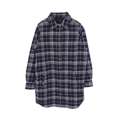WESTN ウェスタン クロスボール シャツ 長袖 チェック コットン ネイビー オフホワイト クロムハーツ トップス Chrome Hearts