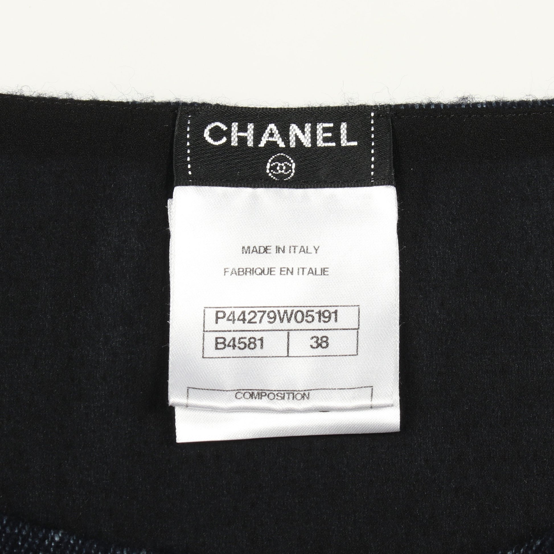 ココマークボタン トップス リネン カシミヤ ネイビー ブラック シャネル トップス CHANEL