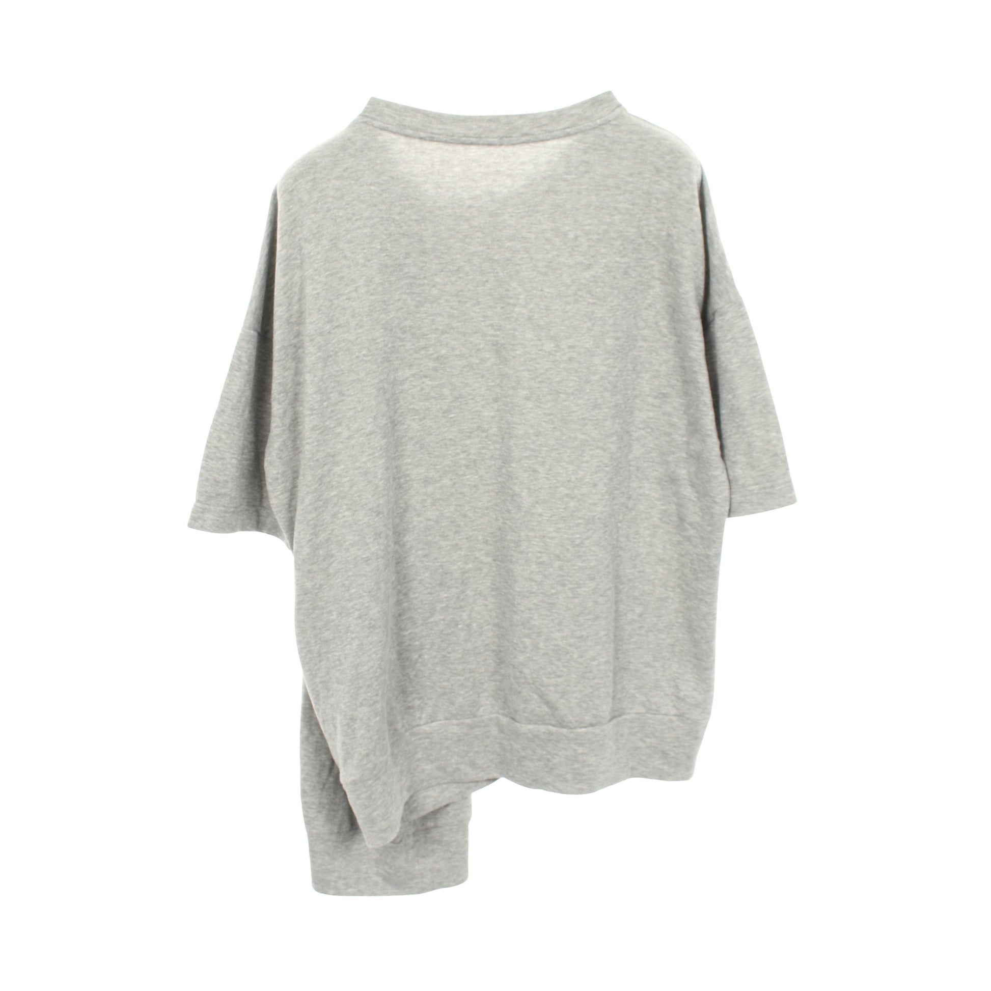 半袖Tシャツ クルーネック コットン グレー 変形 ワイズ トップス Y's
