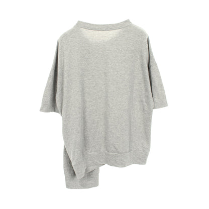 半袖Tシャツ クルーネック コットン グレー 変形 ワイズ トップス Y's