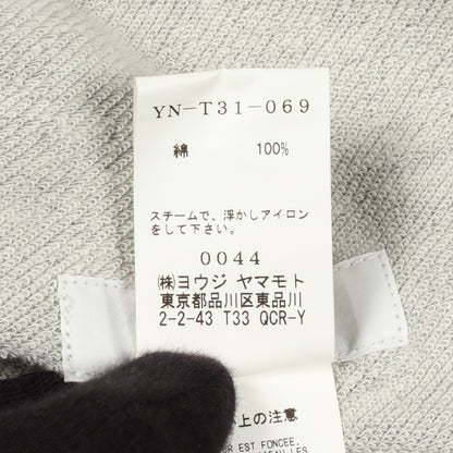 半袖Tシャツ クルーネック コットン グレー 変形 ワイズ トップス Y's