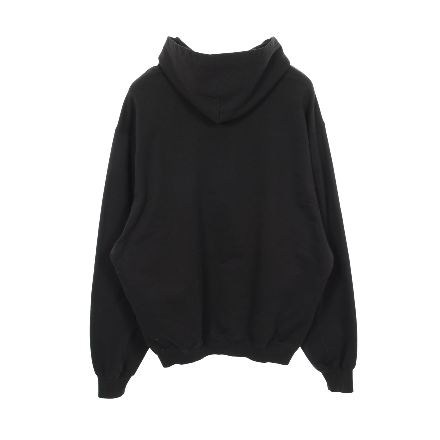 プルオーバーパーカー ロゴ コットン ブラック ダメージ加工 バレンシアガ トップス BALENCIAGA
