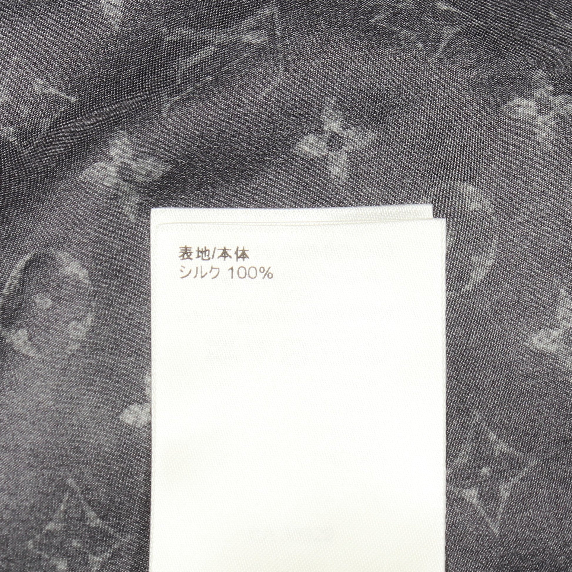 モノグラム ブラウス シルク ブラック ルイヴィトン トップス LOUIS VUITTON
