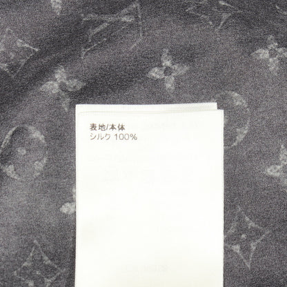 モノグラム ブラウス シルク ブラック ルイヴィトン トップス LOUIS VUITTON