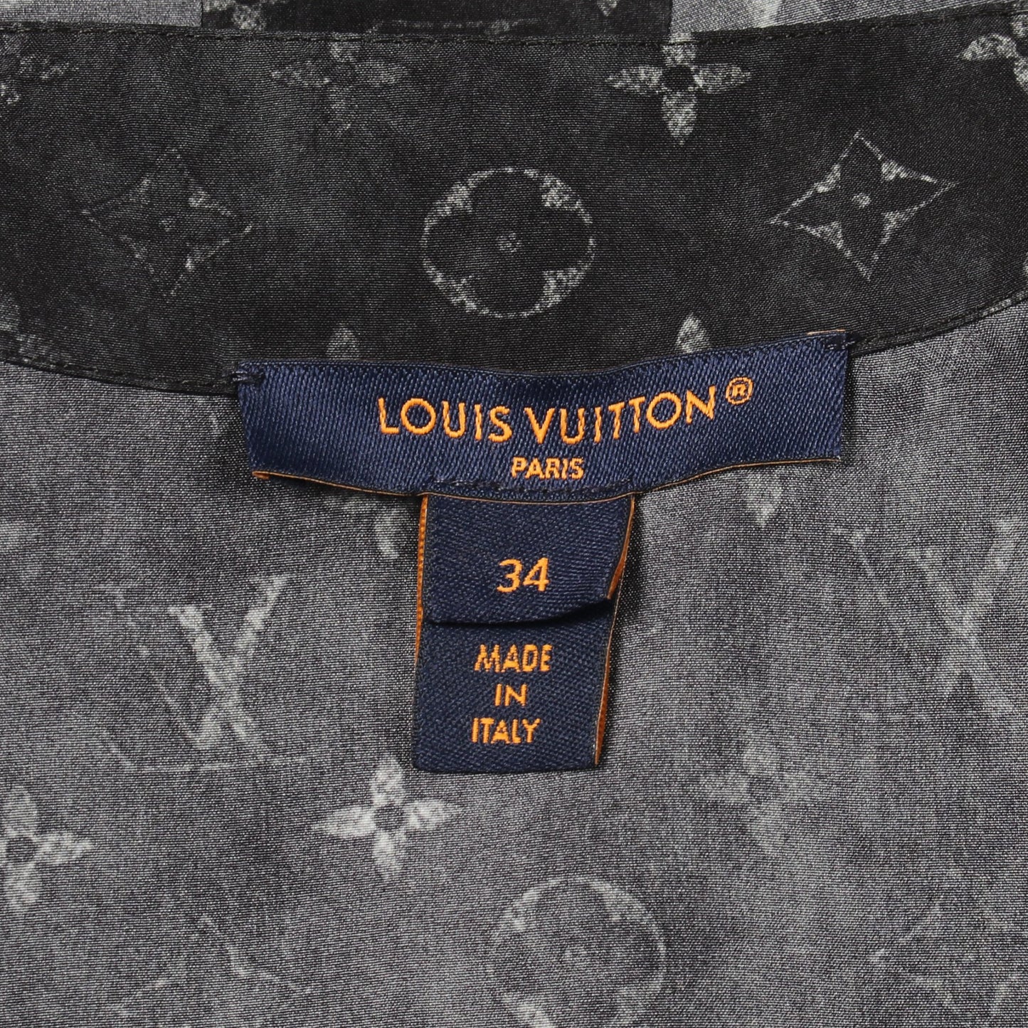 モノグラム ブラウス シルク ブラック ルイヴィトン トップス LOUIS VUITTON