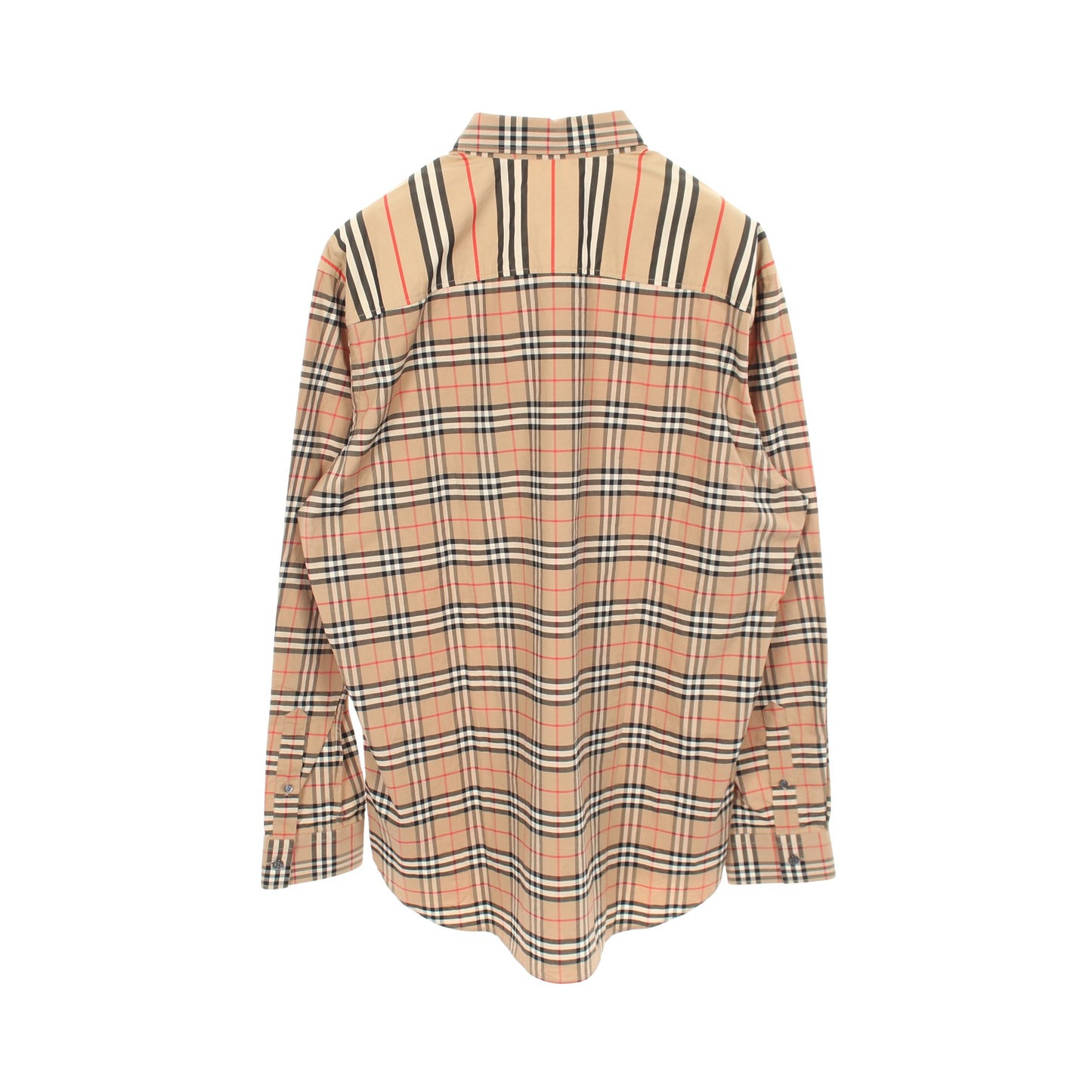 ヴィンテージチェック シャツ 長袖 コットン ベージュ ブラック レッド バーバリー トップス BURBERRY