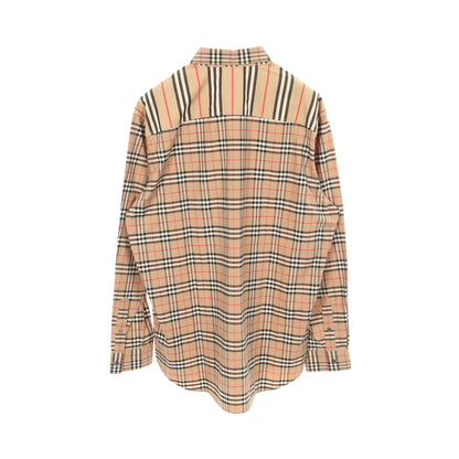 ヴィンテージチェック シャツ 長袖 コットン ベージュ ブラック レッド バーバリー トップス BURBERRY