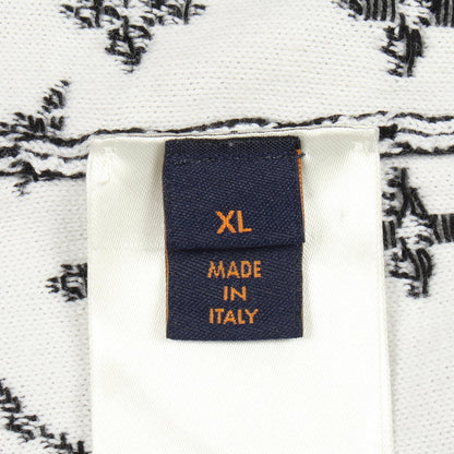モノグラムグラディエント ニット クルーネック コットン ブラック ホワイト ルイヴィトン トップス LOUIS VUITTON