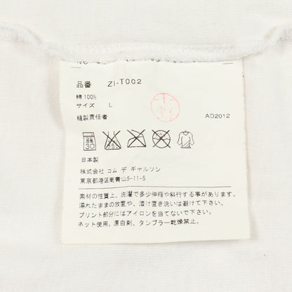 Comme des Garcons × Chrome Hearts × DOVER STREET MARKET 半袖Tシャツ クルーネック コットン ホワイト ブラック コムデギャルソン トップス Comme des Garcons