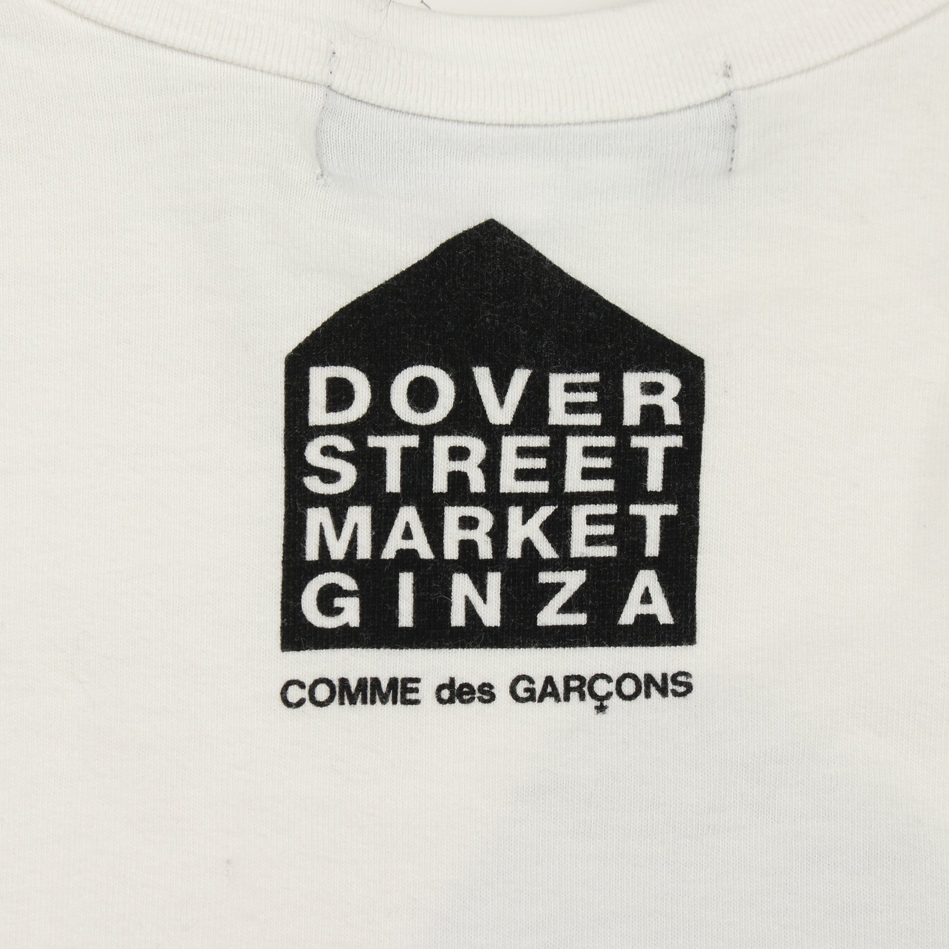 Comme des Garcons × Chrome Hearts × DOVER STREET MARKET 半袖Tシャツ クルーネック コットン ホワイト ブラック コムデギャルソン トップス Comme des Garcons