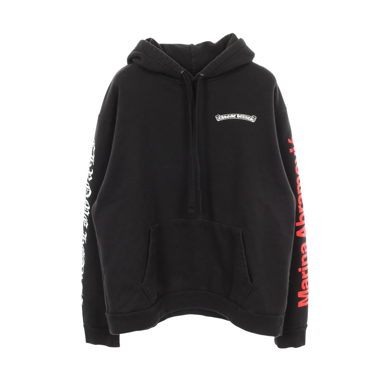 Chrome Hearts × Marina Abramovic プルオーバーパーカー コットン ブラック 裏起毛 クロムハーツ トップス Chrome Hearts