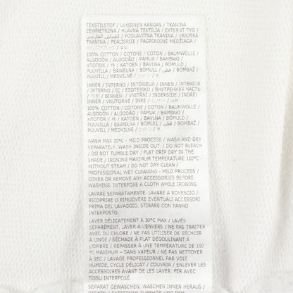 ナンバリングロゴ刺繍 プルオーバーパーカー コットン ホワイト メゾンマルジェラ トップス Maison Margiela