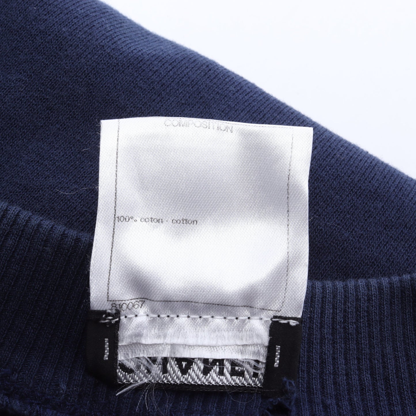 CHRISTMAS2013 スウェットシャツ クルーネック ロゴ コットン ネイビー シャネル トップス CHANEL