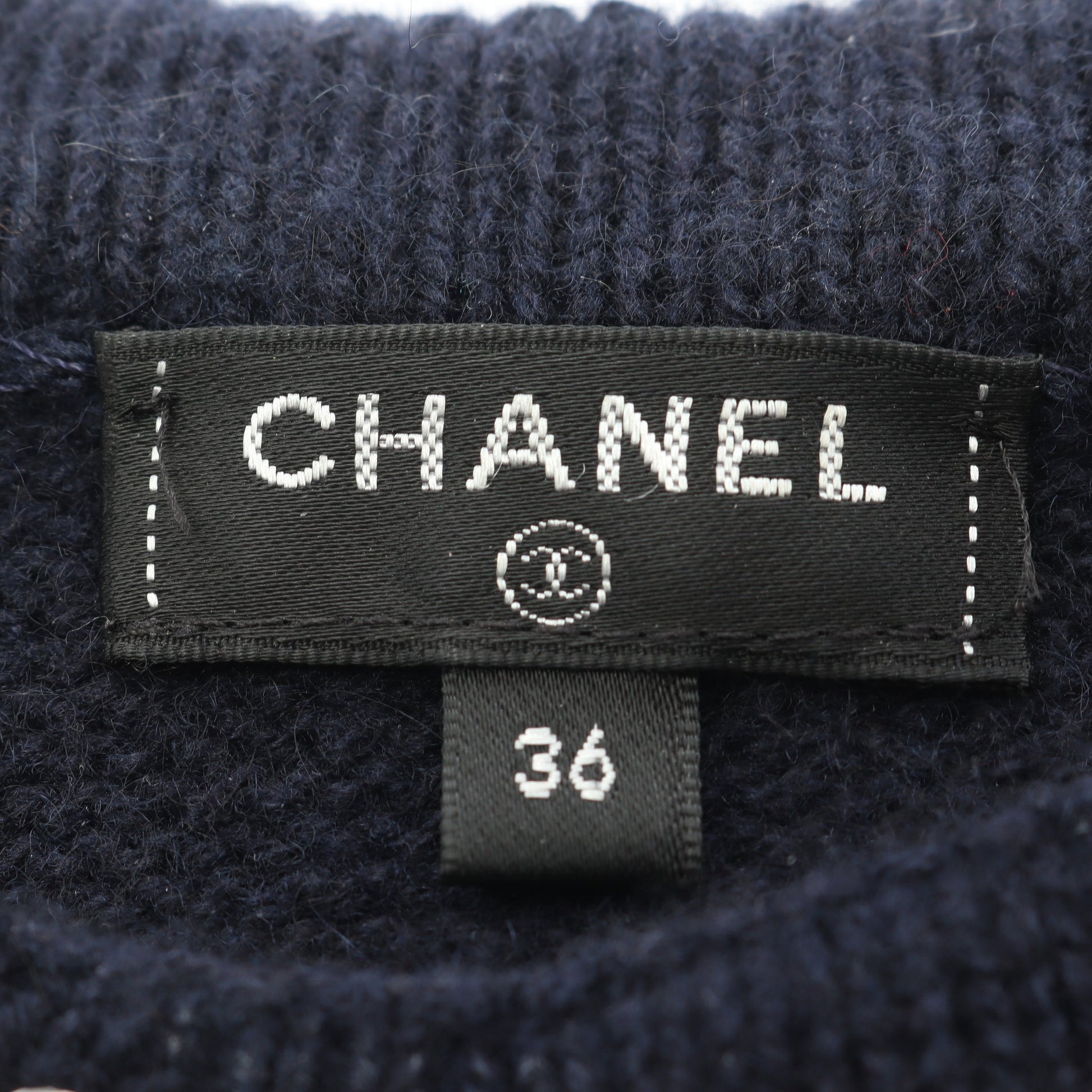 ココマーク ニット カシミヤ ネイビー シャネル トップス CHANEL