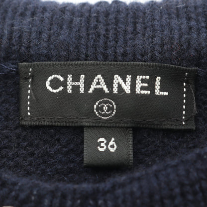ココマーク ニット カシミヤ ネイビー シャネル トップス CHANEL