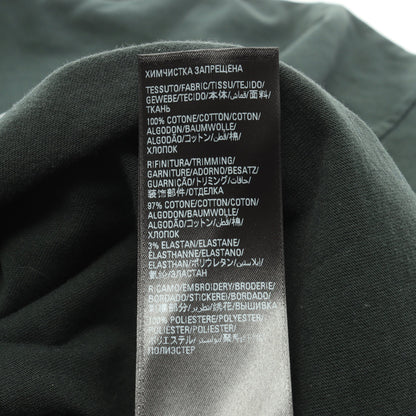 BALENCIAGA × adidas トレフォイル 半袖Tシャツ クルーネック 刺繍 コットン ダークグリーン バレンシアガ トップス BALENCIAGA