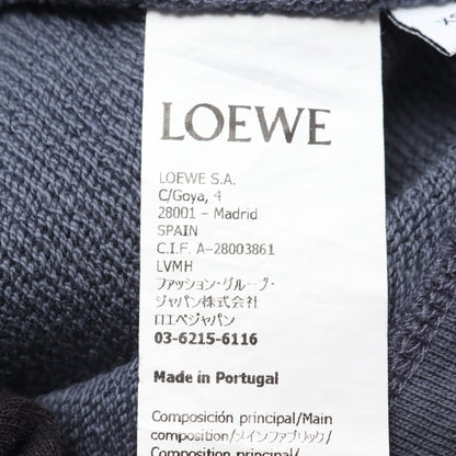 アナグラム クロップド スウェットシャツ コットン ブルーグレー ロエベ トップス LOEWE